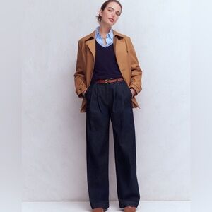 NWT Boden Wide Leg Pleated Jeans- 29L